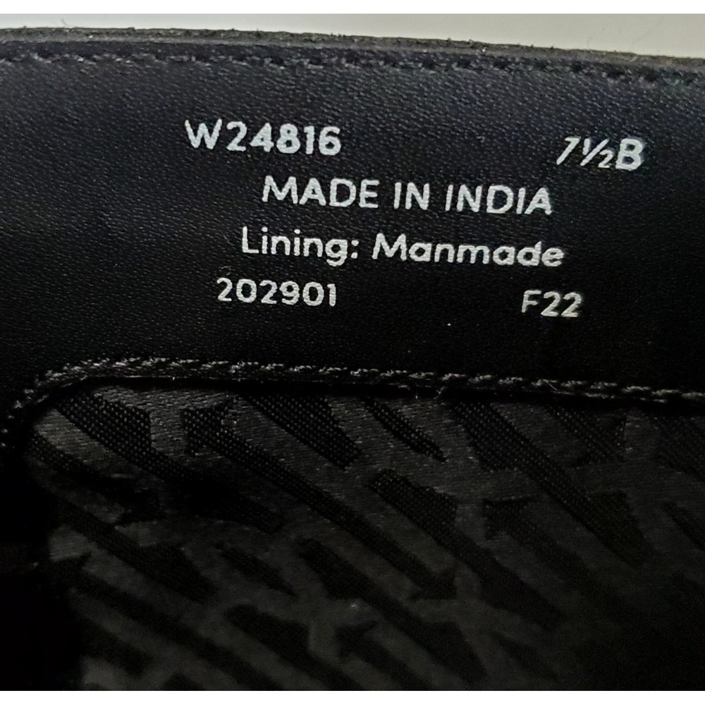 Cole Haan Boots Clover Stretch W24816 Black 7.5 B Leather/Texture Buckle Rubber - Picture 12 of 15